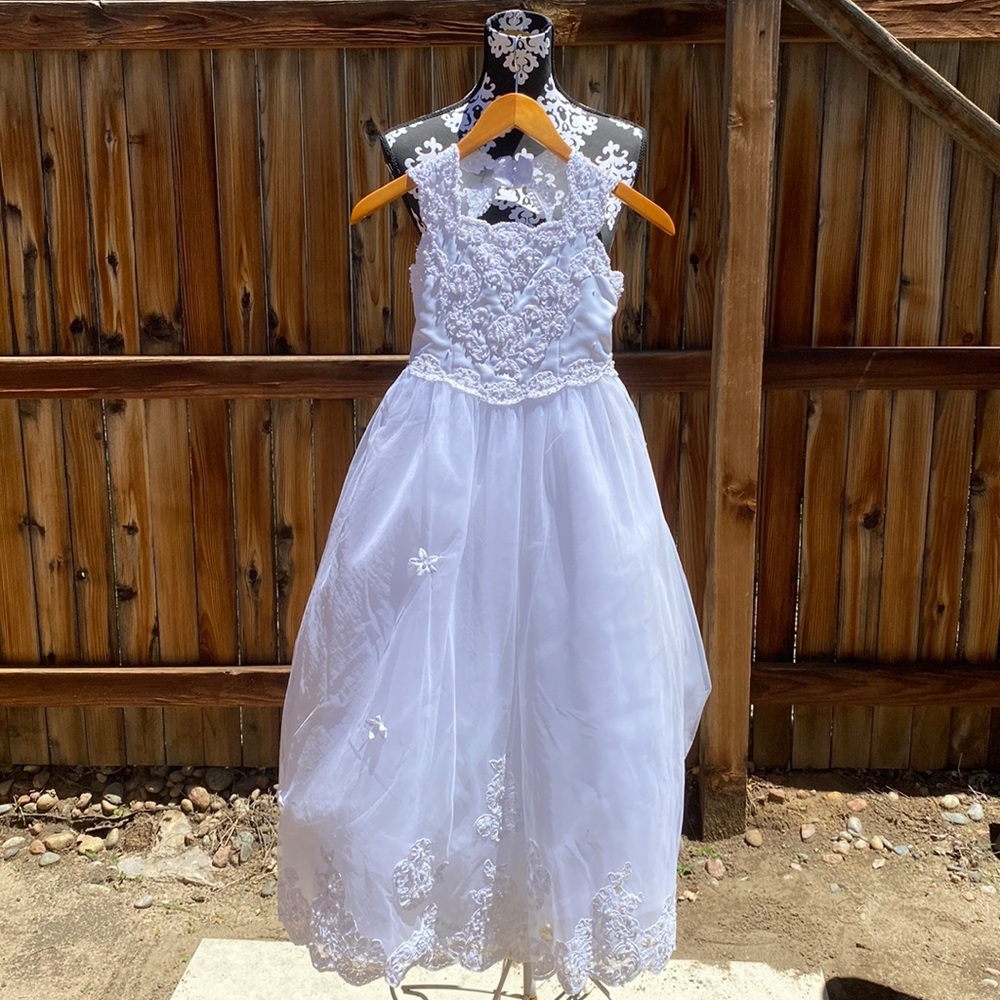 Davids Bridal. Beaded white dress.